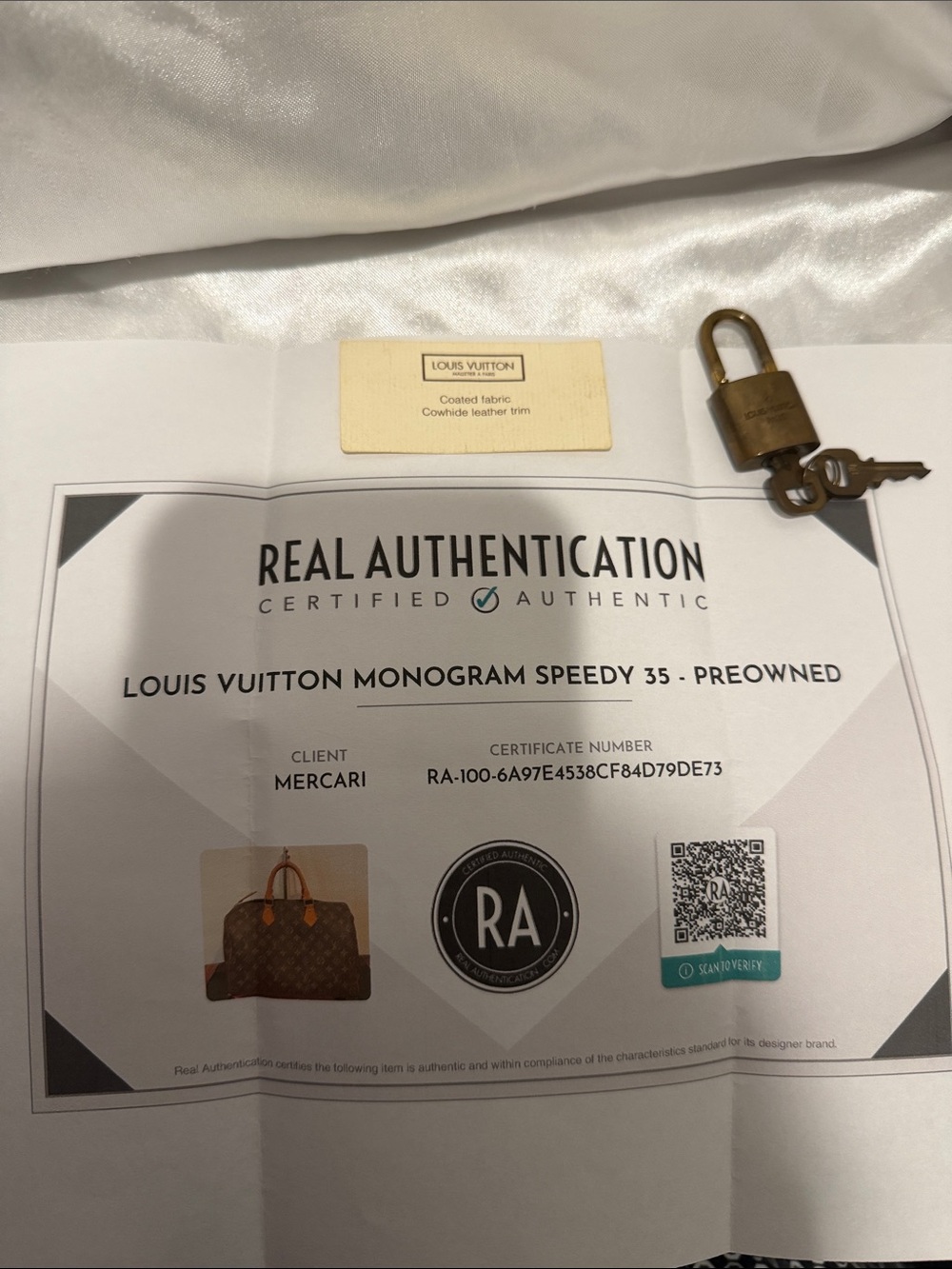 AUTHENTIC Louis Vuitton Monogram Speedy 35 - Preowned - Picture 12 of 13